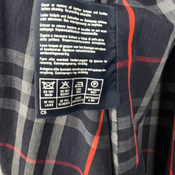 Vintage 80's Burberry Heritage Waterloo Trench Coat Nova Check 10 Long FLAWS - Picture 12 of 13